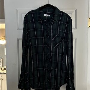 beachlunchlounge Green Plaid Shirt